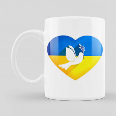 Чашка патріотична "Голуб миру, Україна"