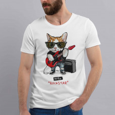 Футболка чоловіча "Rock Star Cat"