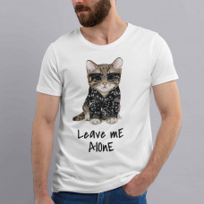 Футболка чоловіча "leave me alone"