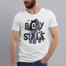 Футболка чоловіча "Boy style slogan"