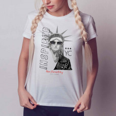 Футболка жіноча "Statue in sunglasses"